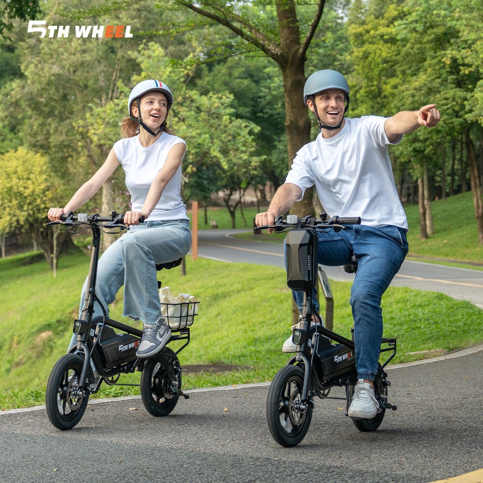 5TH WHEEL Transit Folding Electric Bike 700W Peak Motor