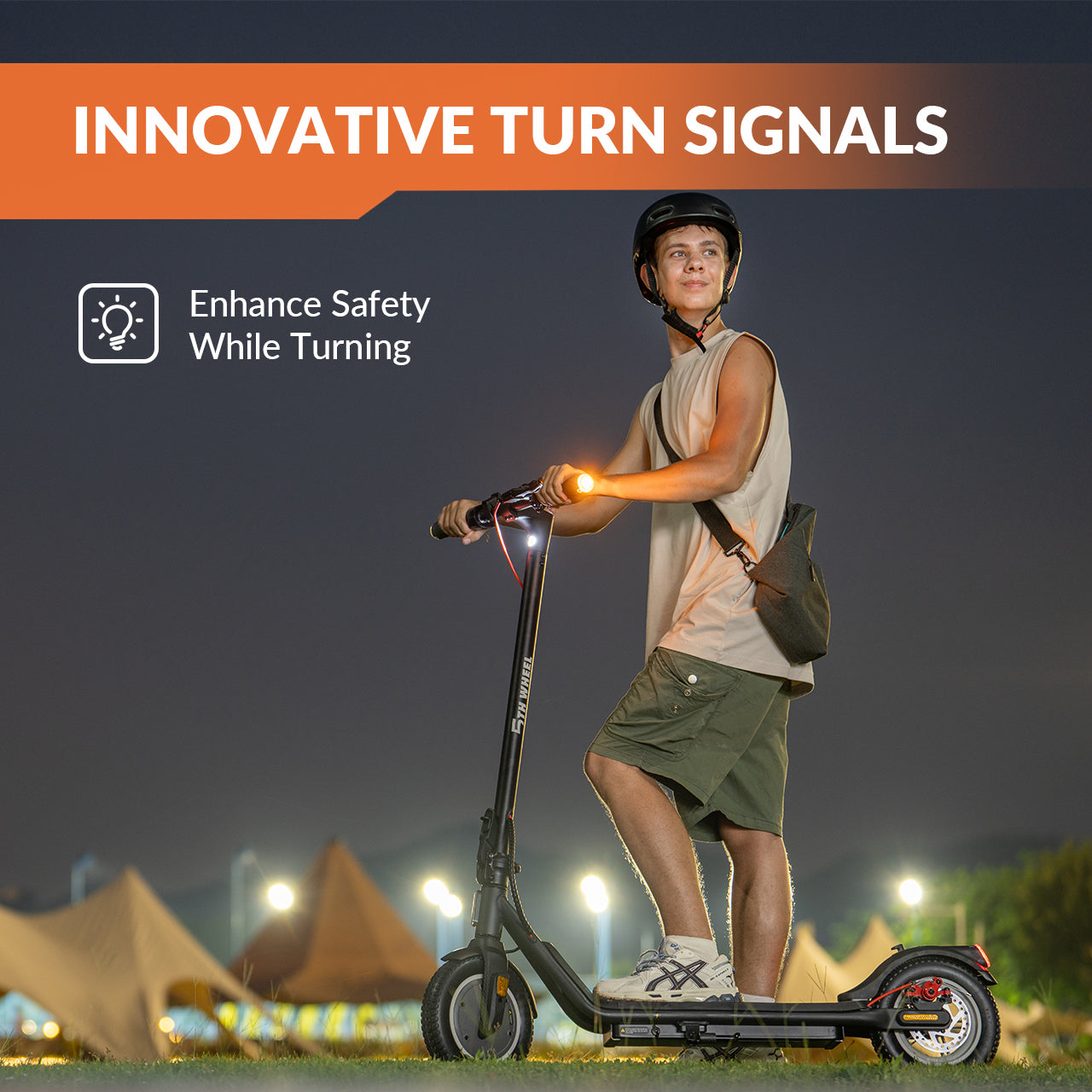 V20Pro Electric Scooter with Turn Signals | 350W Motor, 18 Mph, 10" Tires