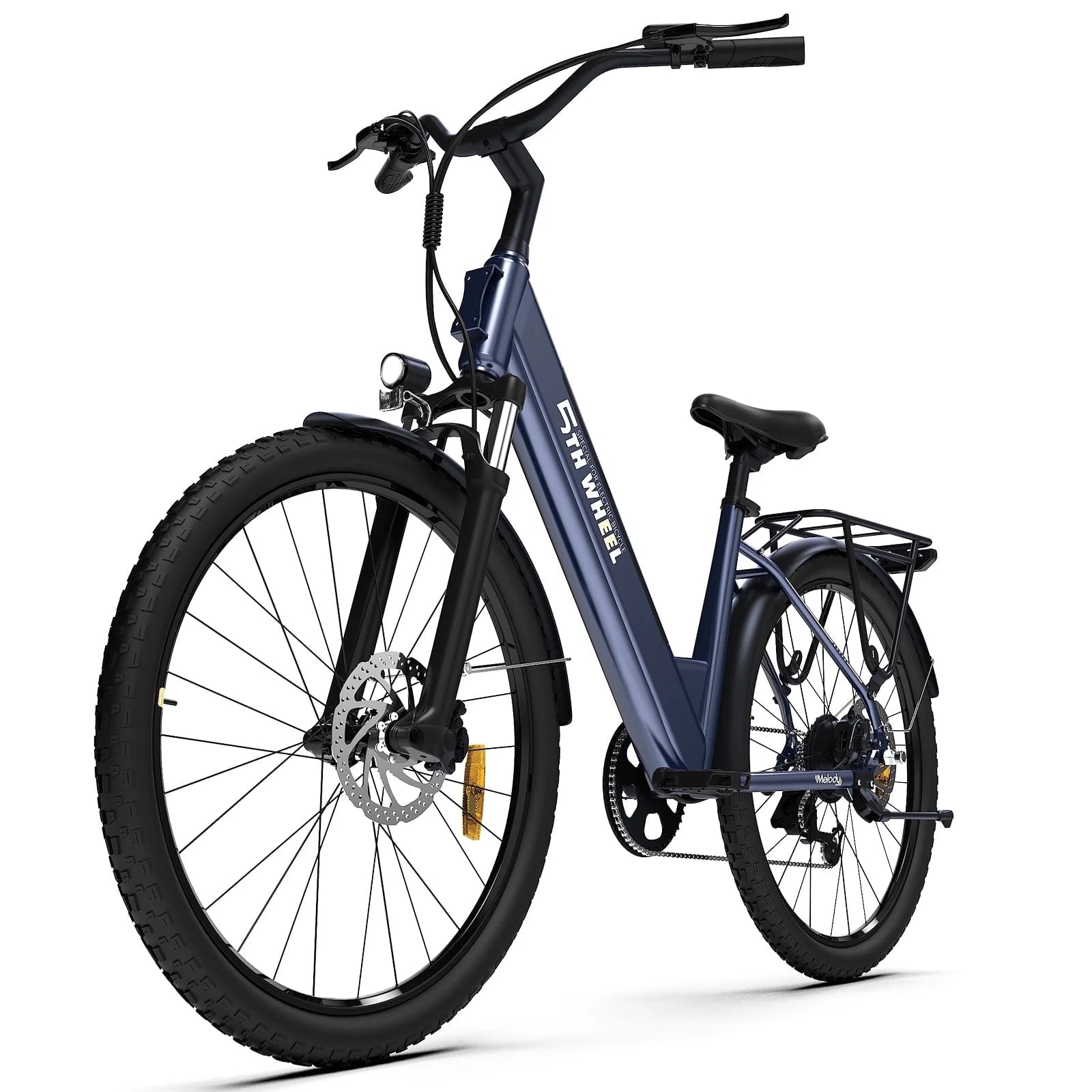 5TH WHEEL Electric Bike for Adult with 350W Motor, W18B 26" EBike with 36V 10.4Ah Removable Battery Ebike, Electric Bicycle with 7 Speed, UL2849