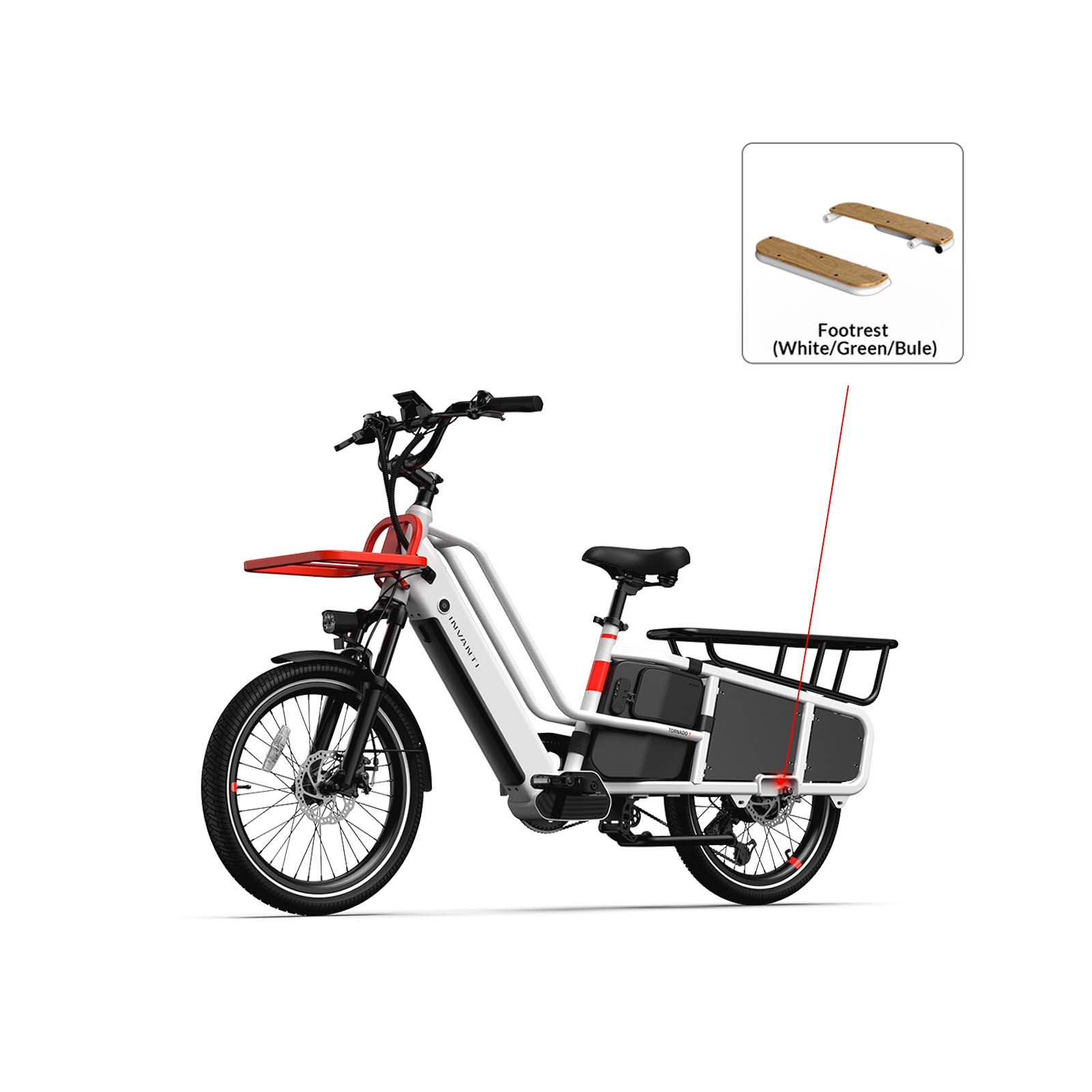 Passenger Foot Rest for Tornado E-Bike