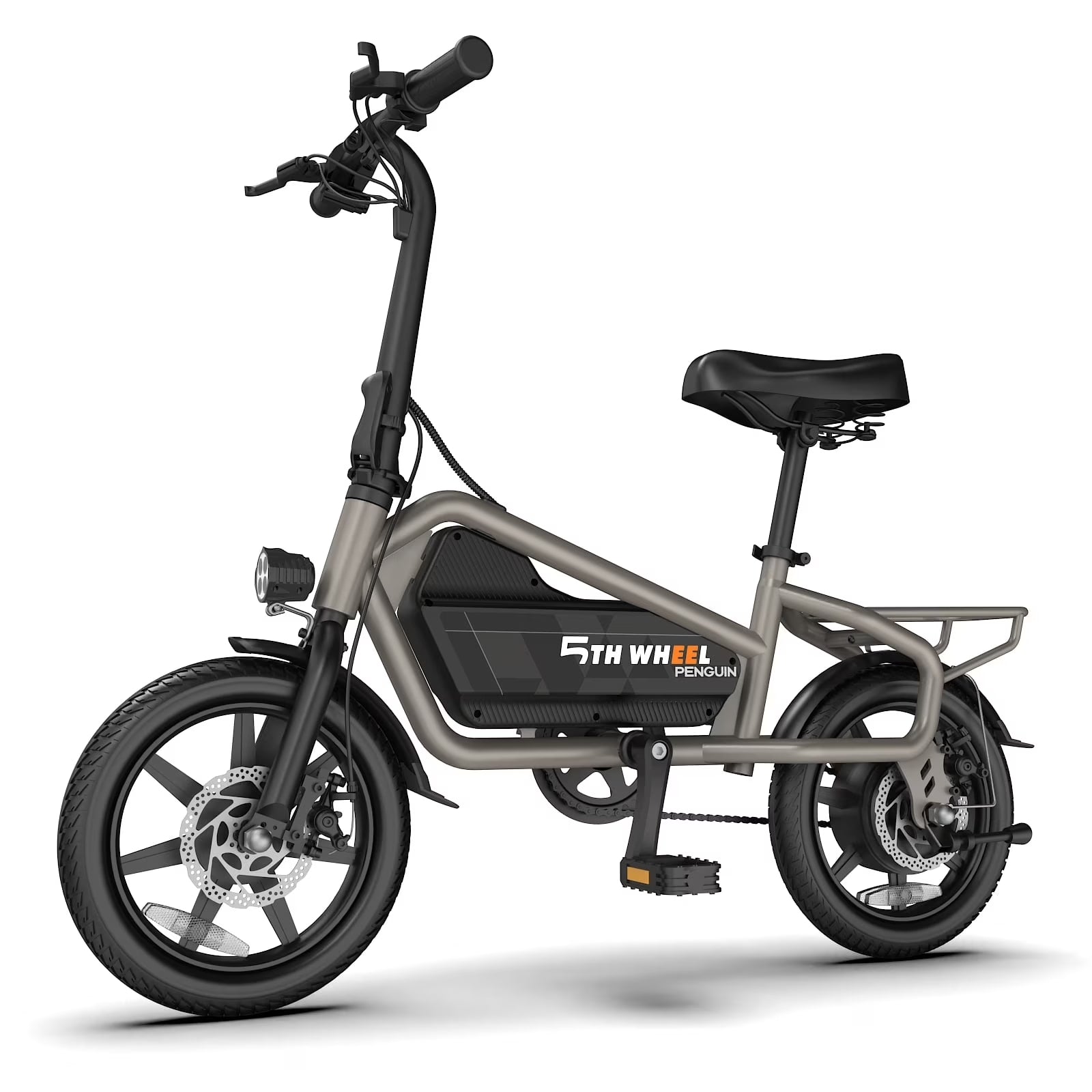 5TH WHEEL 14" Electric Bike for Adults with 650W Peak Motor Electric Bicycle