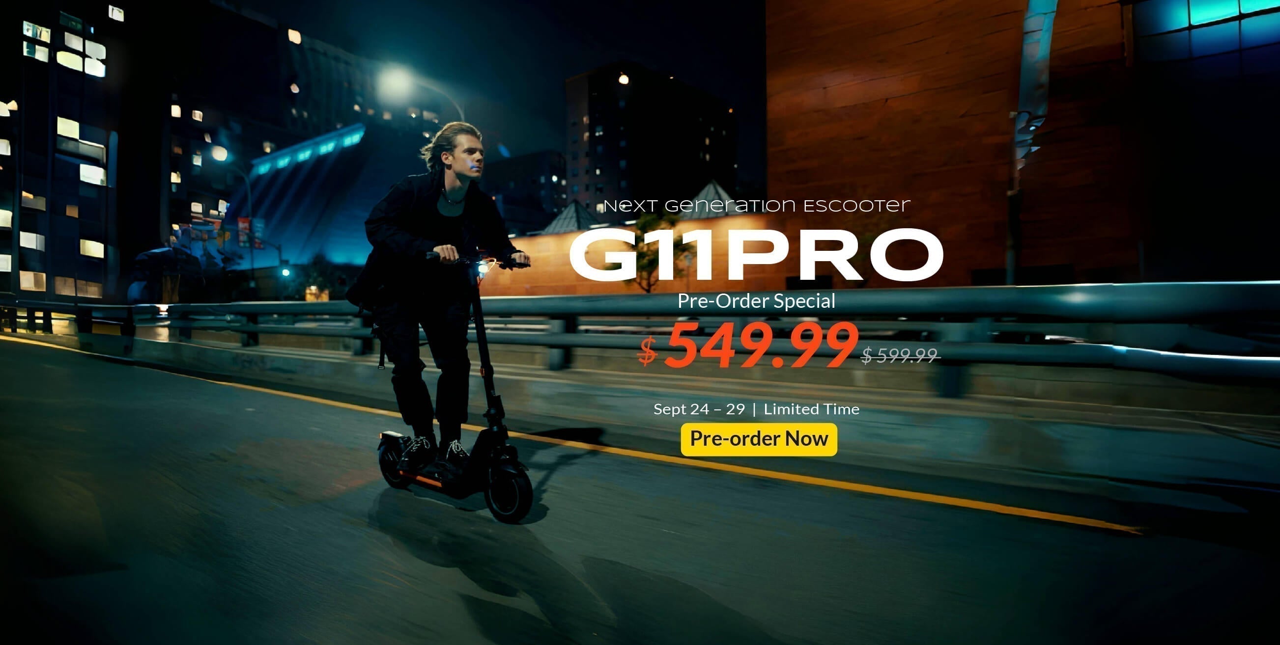 New G11PRO Electric Scooter: Pre-Order Now & Win Free Gifts