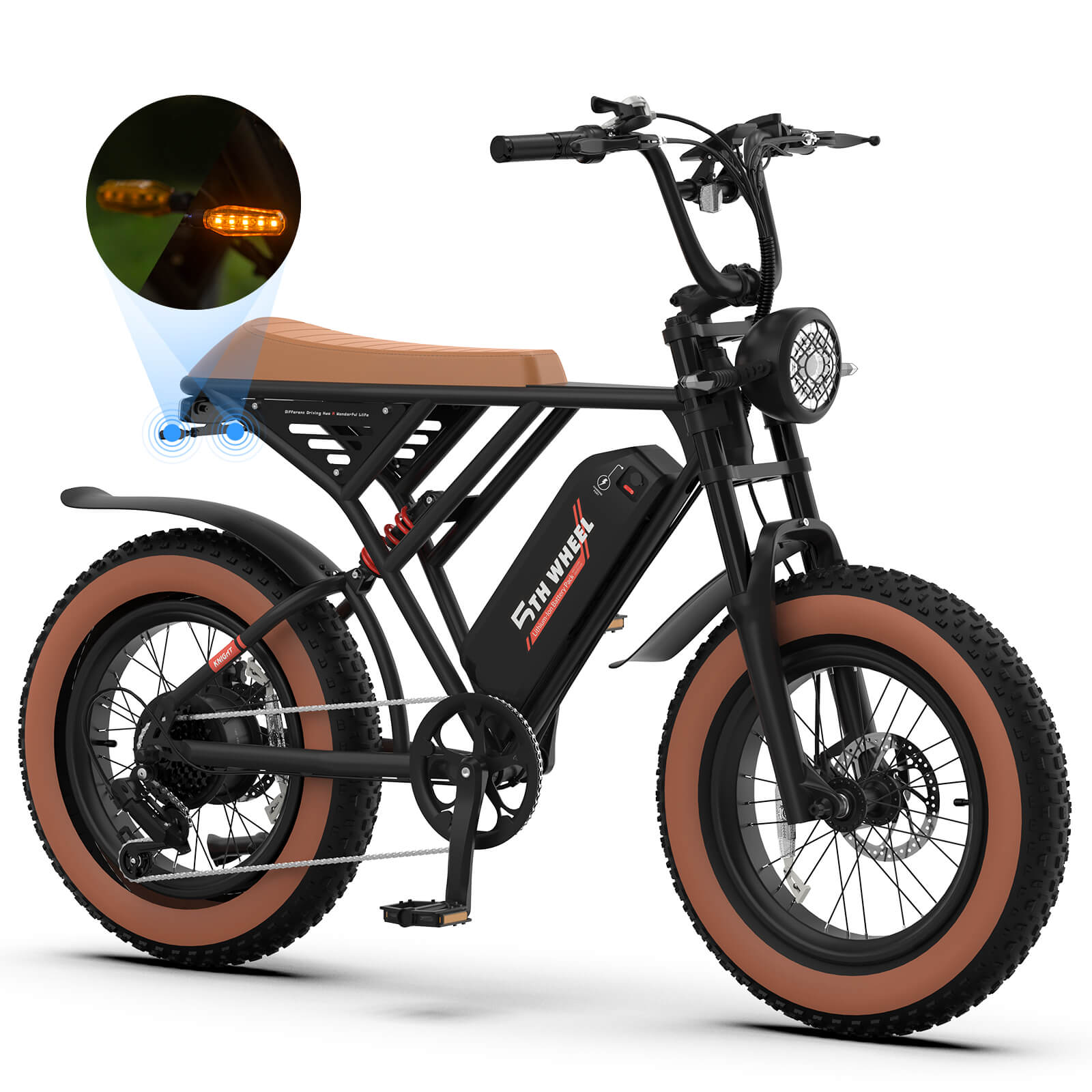 Knight Retro Electric Bike – 5TH WHEEL - Main Image
